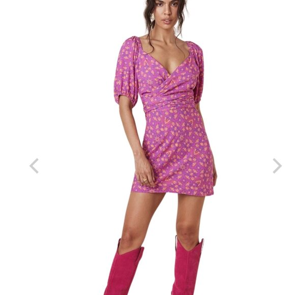 Spell Madame Peacock Sweetheart Mini Dress Size S NWT $ 239 - Picture 1 of 4